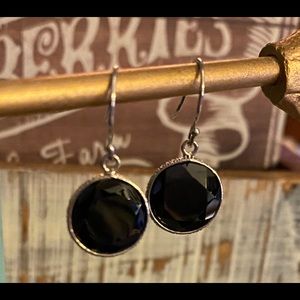 Black Spinel Earrings